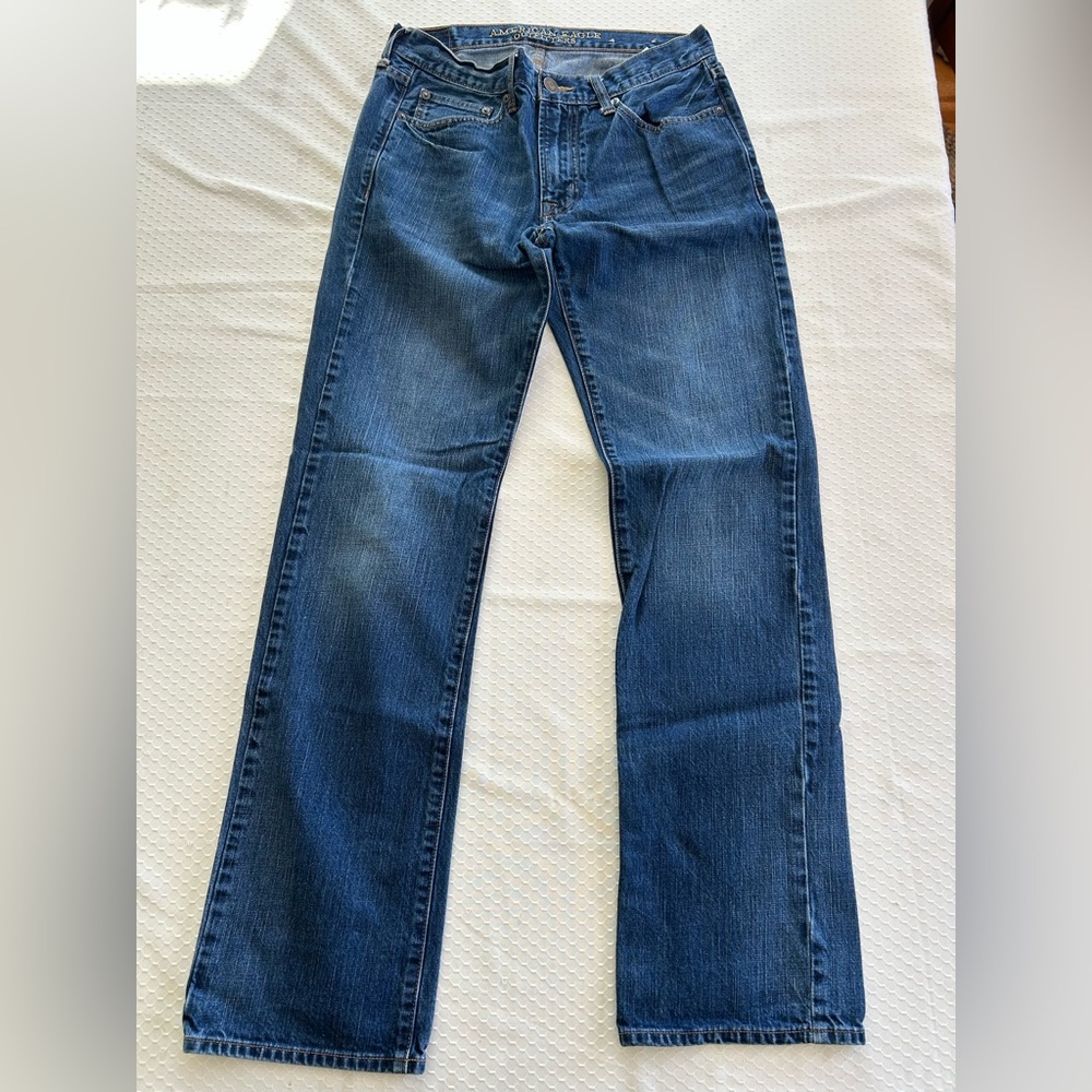 American Eagle Mens Jeans Original Straight 3129 dark wash 30x32